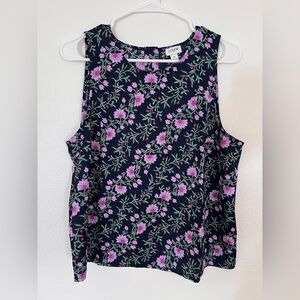 J. Crew top with Pink Floral Design. Gorgeous and silky.